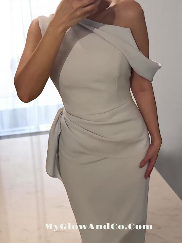 Robe Longue Beige Femme – Sans Manches, Ajustée à la Taille | Élégante et Intemporelle