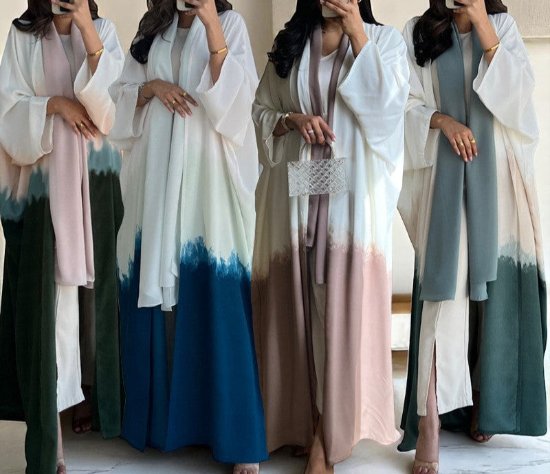 Kimono Femme Modeste – Cape Tie-Dye Élégante Modeste Fashion