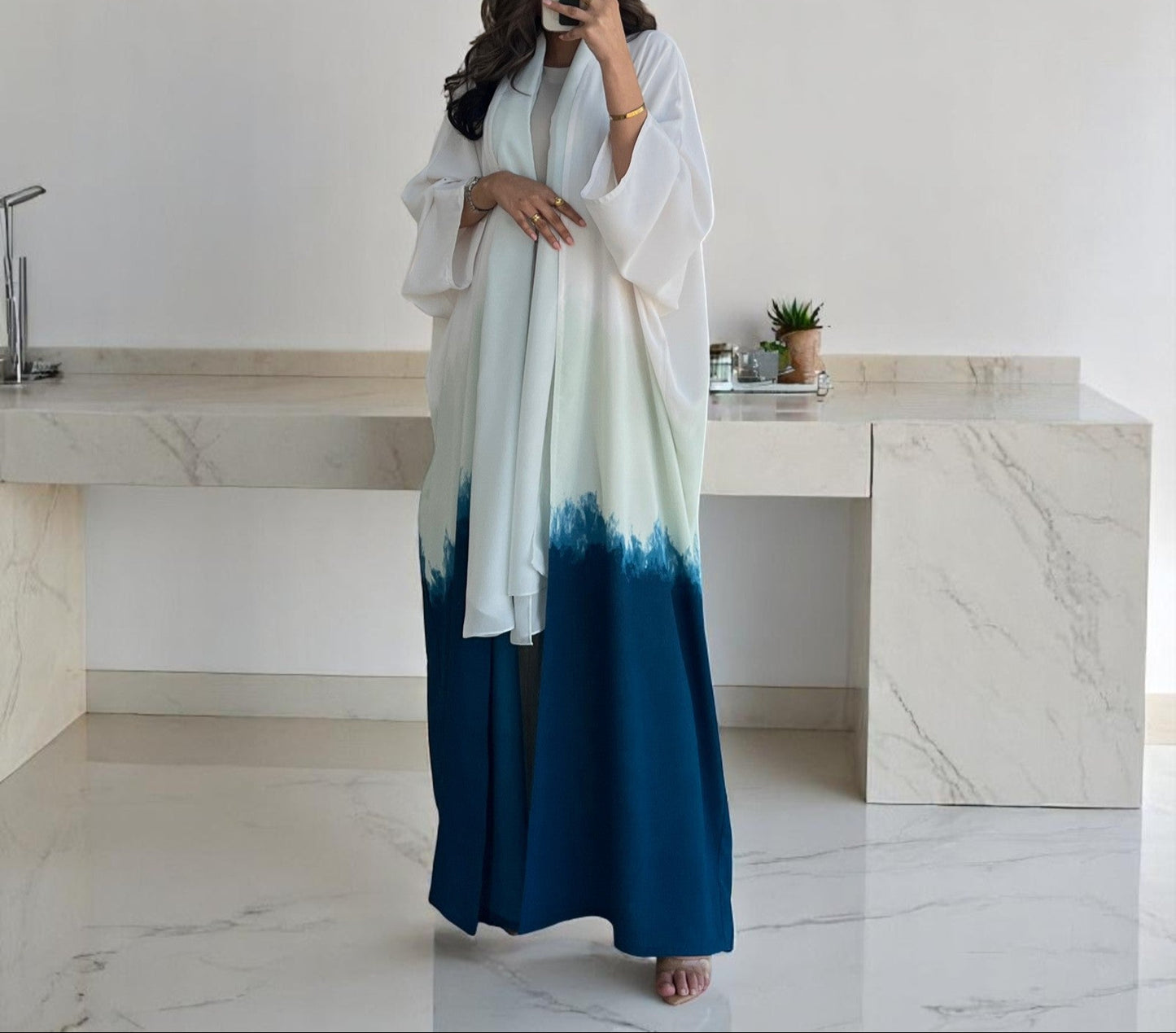 Kimono Femme Modeste – Cape Tie-Dye Élégante Modeste Fashion